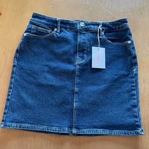 NWT Good American The Denim Mini Skirt